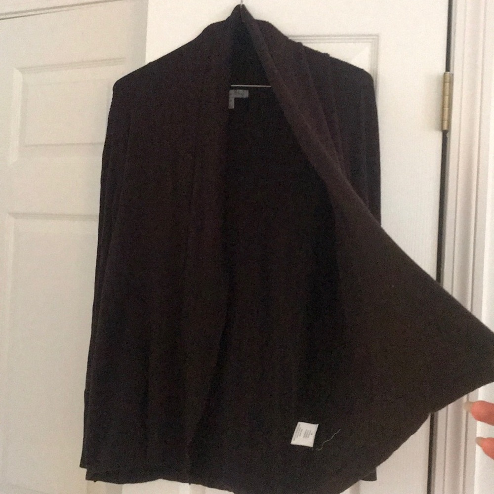 Nordstrom Chocolate Brown Shawl Cardigan